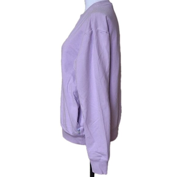 Fila Womens Midweight French Terry Crewneck Long Sleeve Sweatshirt SIZE L LILAC - Picture 3 of 5